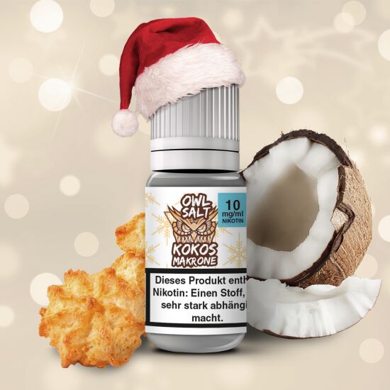 Kokosmakrone Liquid | OWL SALT Nikotinsalz 10 ml 10 mg