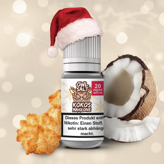 Kokosmakrone Liquid | OWL SALT Nikotinsalz 10 ml 20 mg