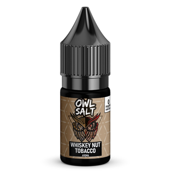 Liquid Whiskey Nut Tobacco Aroma - OWL SALT 10 ml 0 mg
