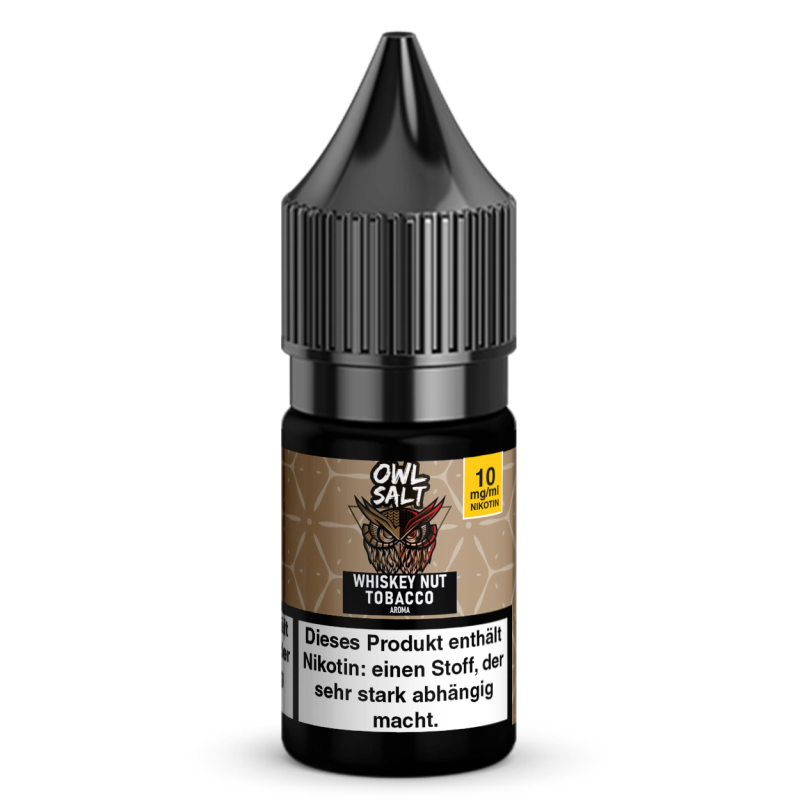 Liquid Whiskey Nut Tobacco Aroma - OWL SALT 10 ml 10 mg