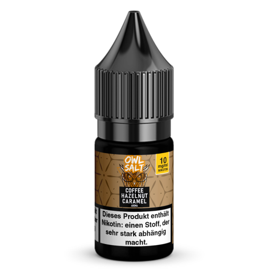 Coffee Hazelnut Caramel Liquid | OWL SALT Nikotinsalz 10...