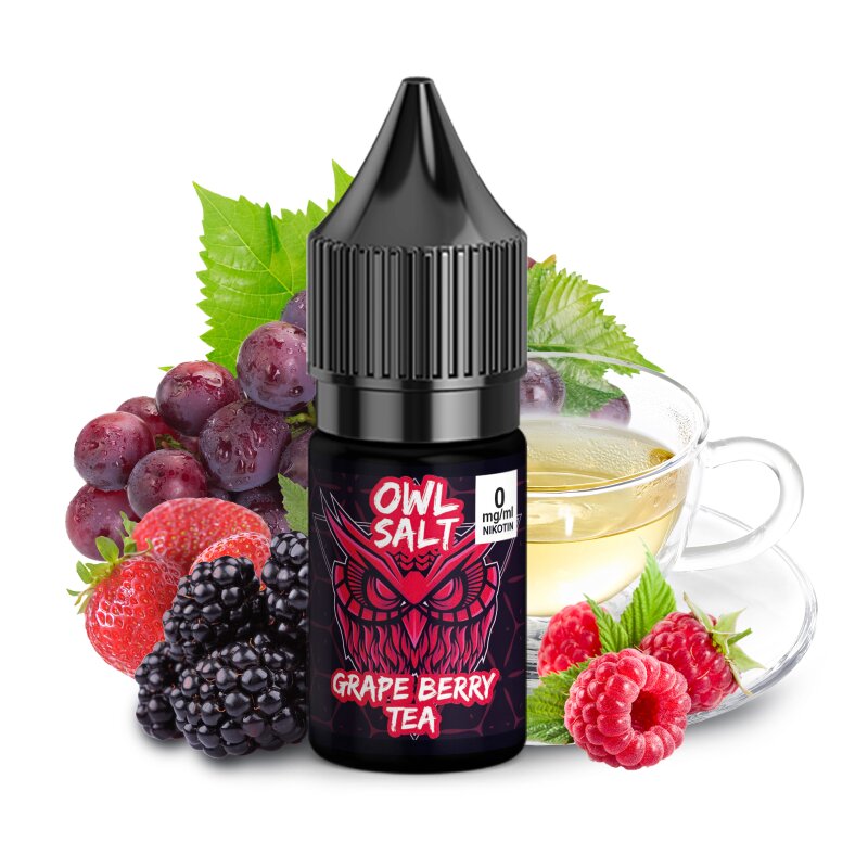 Grape Berry Tea Liquid E-Zigarette Nikotinsalzliquid 10 ml OWL SALT