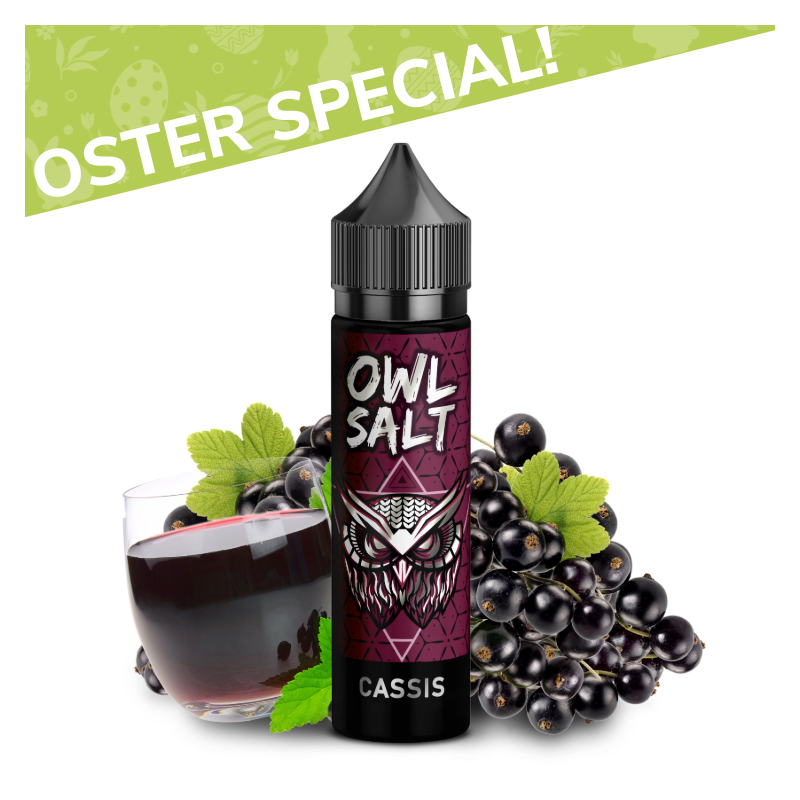 Cassis Aroma OWL Salt Longfill 10 ml in 60 ml