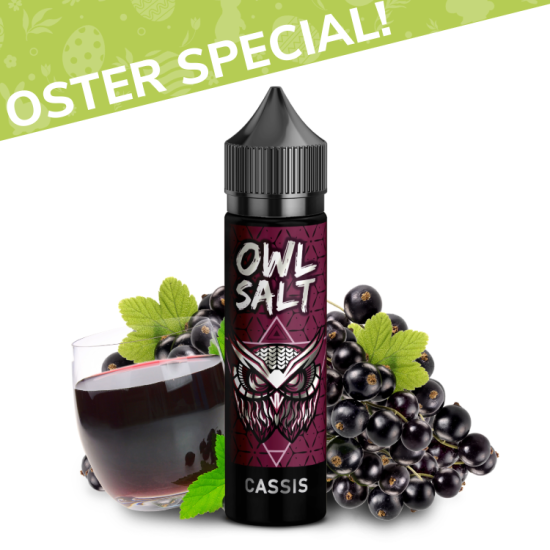 Cassis Aroma OWL Salt Longfill 10 ml in 60 ml
