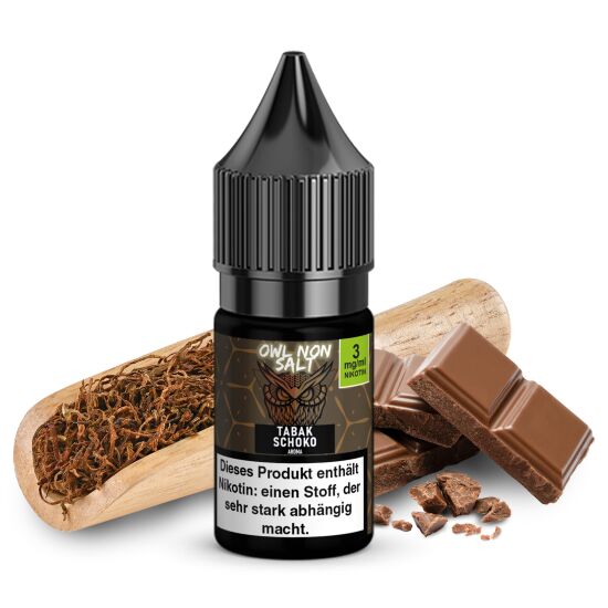 OWL Non SALT Liquid Tabak Schoko 10 ml