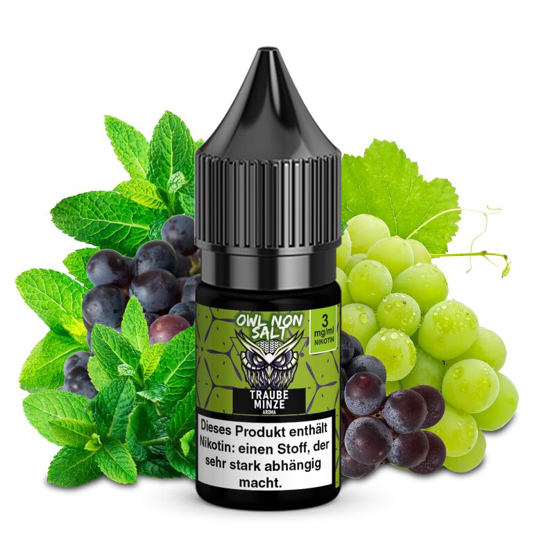 OWL Non SALT Liquid Traube Minze 10 ml 3 mg