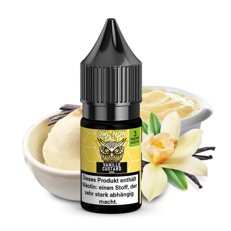 OWL Non SALT Liquid Vanille Custard 10 ml 3 mg