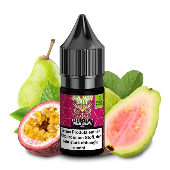 OWL Non SALT Passionfruit Pear Guava 10 ml 3 mg