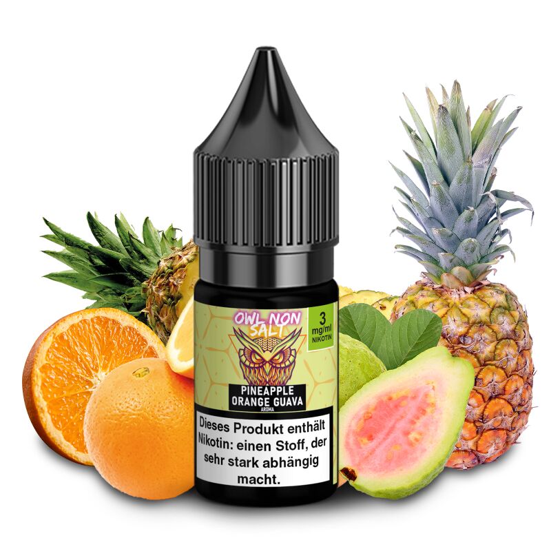 OWL Non SALT Pineapple Orange Guava 10 ml 3 mg