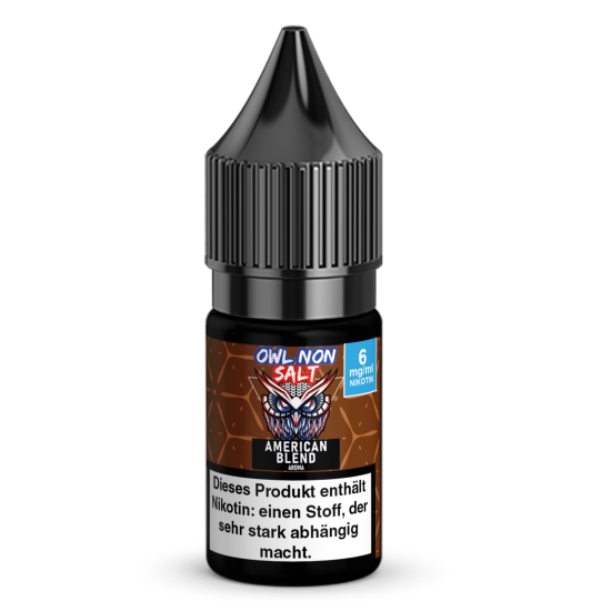 OWL Non SALT Liquid American Blend 10 ml 6 mg