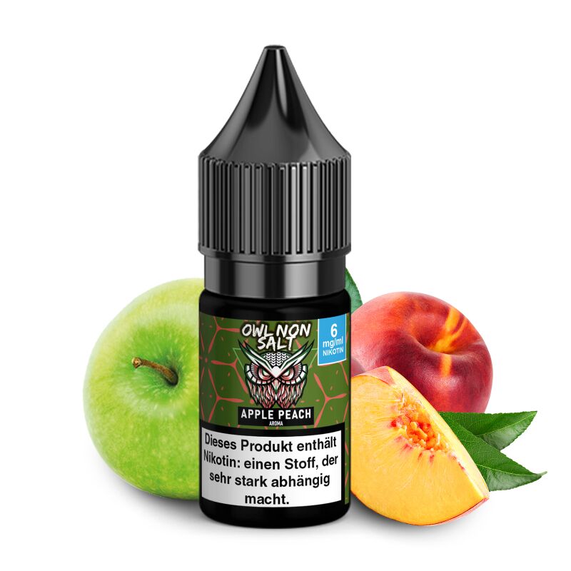 OWL Non SALT Liquid Apple Peach 10 ml 6 mg