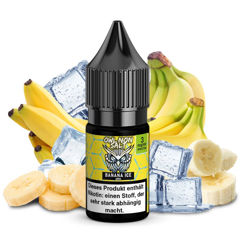 OWL Non SALT Liquid Banana Ice 10 ml 3 mg