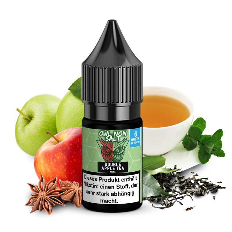 OWL Non SALT Liquid Double Apple Tea 10 ml 6 mg