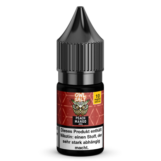 Liquid Peach Mango Aroma - OWL SALT 10 ml 10 mg