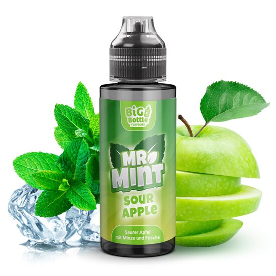 Aroma Saurer Apfel Minze Big Bottle Flavours - Mr. Mint...