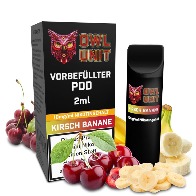 OWL Unit Tankeinheit Podsystem Kirsch Banane 2 ml 10 mg