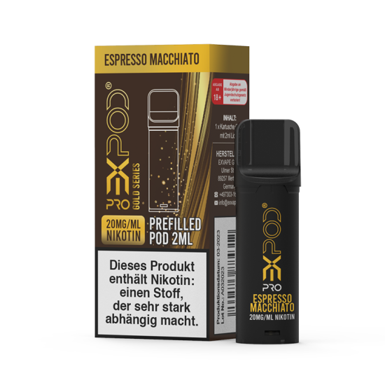 Espresso Macchiato Pod | Prefilled Pod 2ml (Expod Pro) 20 mg