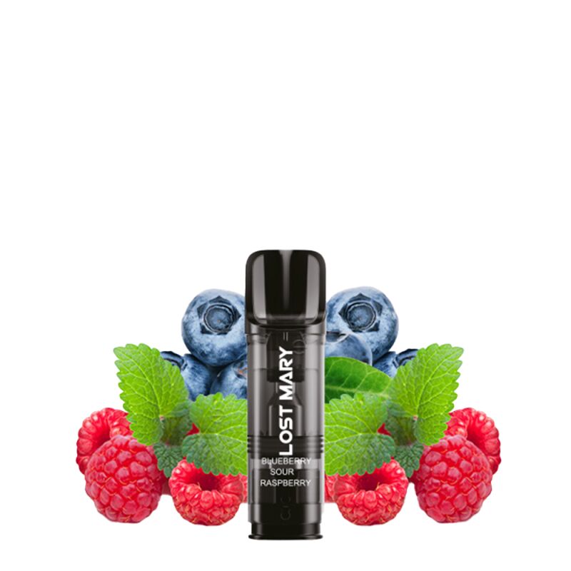 Blueberry Sour Raspberry Pod | Prefilled Pod 2ml (Kompatibel mit Lost Mary Tappo) 20 mg