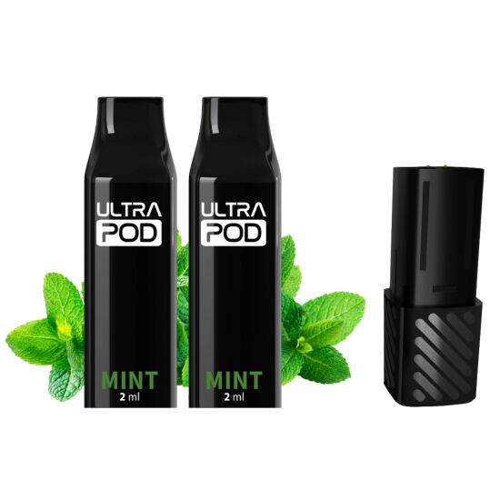 ULTRAPOD Kennenlernset 2 Prefilled Pods Mint 20 mg + 1 Akku