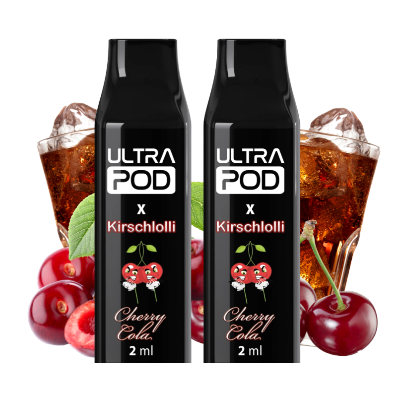 ULTRAPOD Prefilled Pod Doppelset Nikotinsalzliquid Kirschlolli Cherry Cola 0 mg