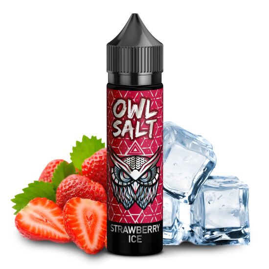 Strawberry Ice Aroma OWL Salt Longfill 10 ml in 60 ml
