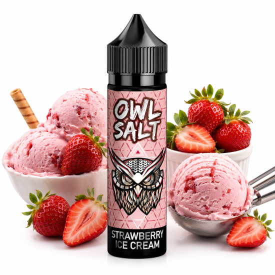 Strawberry Ice Cream Aroma OWL Salt Longfill 10 ml in 60 ml