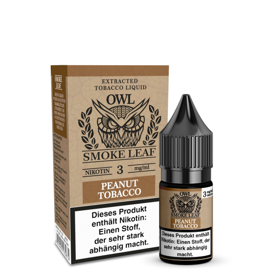 Liquid Peanut Tobacco Aroma - OWL Smoke Leaf (mit echtem...