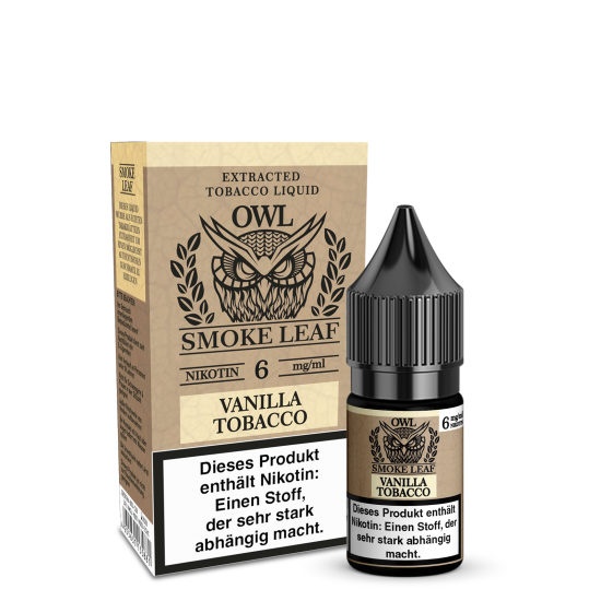 OWL Smoke Leaf Vanilla Tobacco Aroma Nikotinliquid 10 ml...