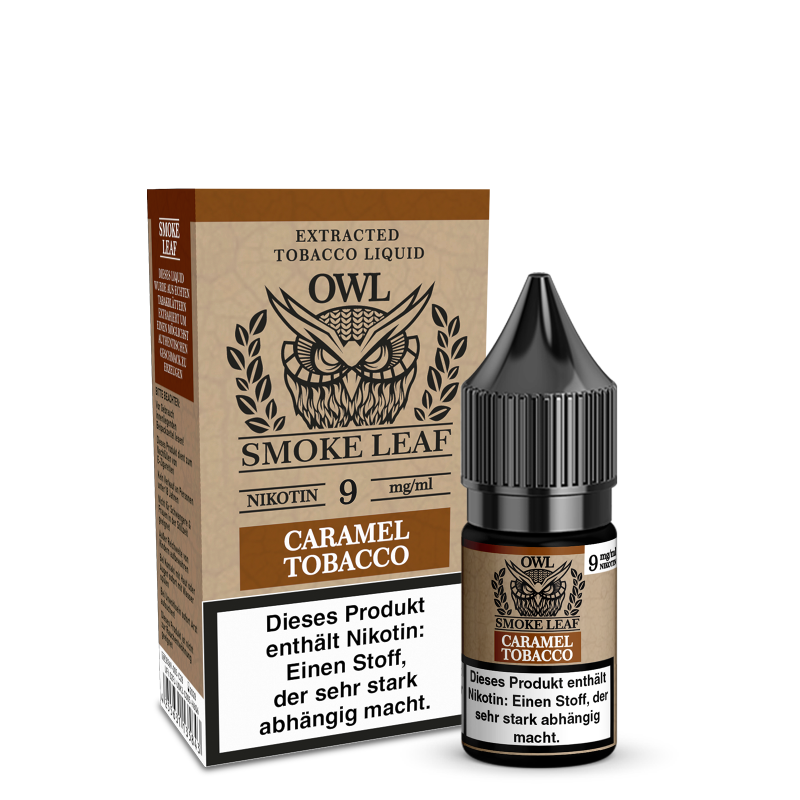 OWL Smoke Leaf Caramel Tobacco Aroma Nikotinliquid 10 ml 9 mg