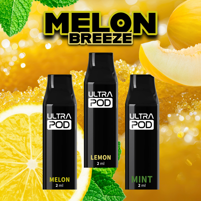 ULTRAPOD MELON BREEZE 3er Set Prefilled Pods 10 mg
