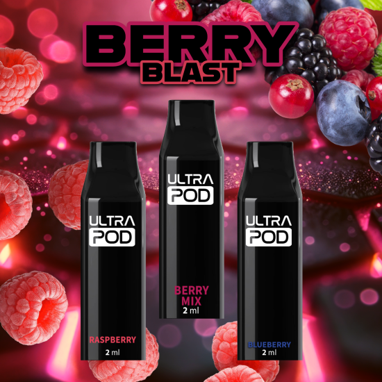 ULTRAPOD BERRY BLAST 3er Set Prefilled Pods 0 mg