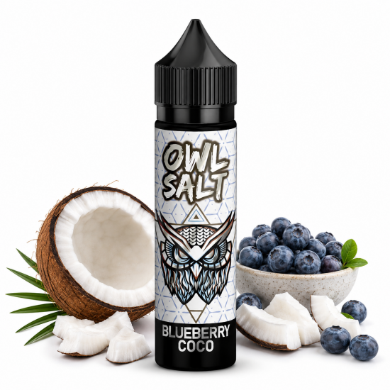 Blueberry Coco Aroma OWL Salt Longfill 10 ml in 60 ml