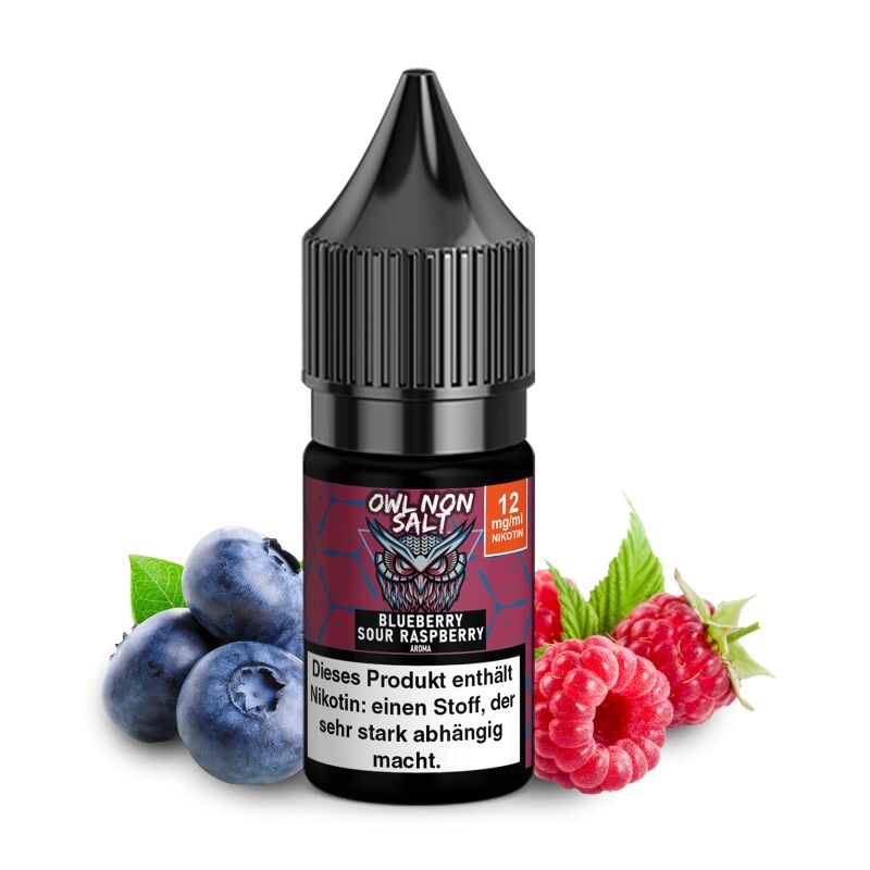 OWL Non SALT Liquid Blueberry Sour Raspberry 10 ml 12 mg