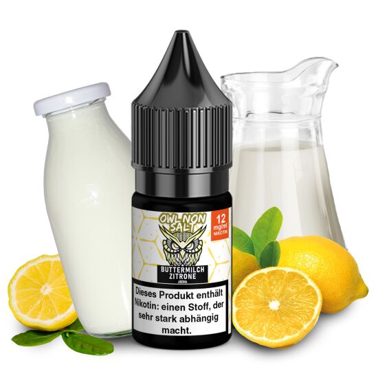OWL Non SALT Liquid Buttermilch Zitrone 10 ml 12 mg