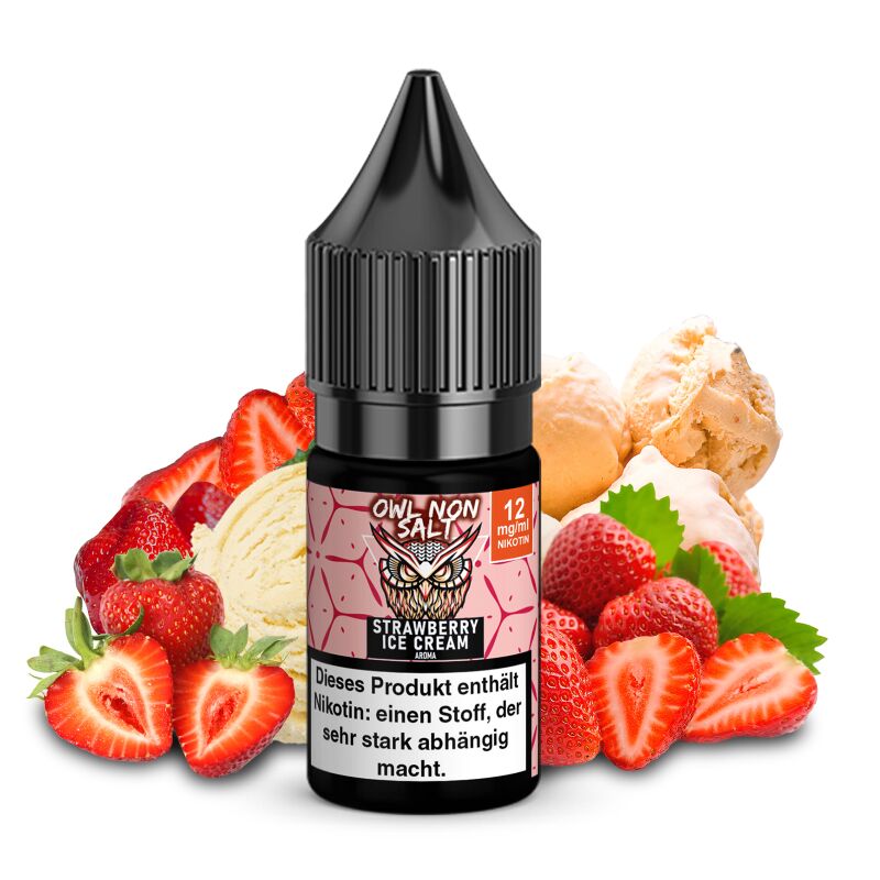 OWL Non SALT Liquid Strawberry Ice Cream 10 ml 12 mg