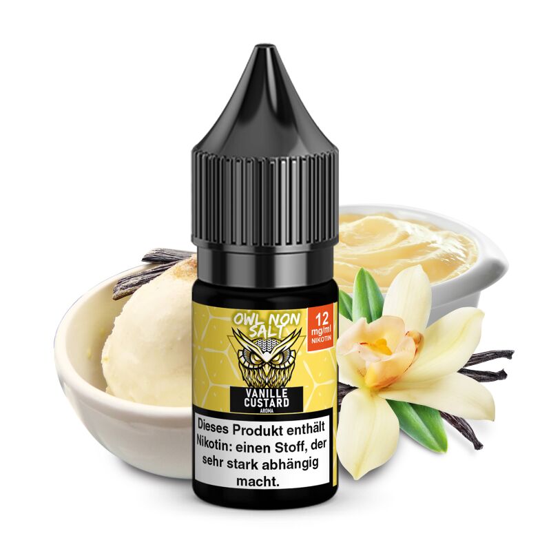OWL Non SALT Liquid Vanille Custard 10 ml 12 mg