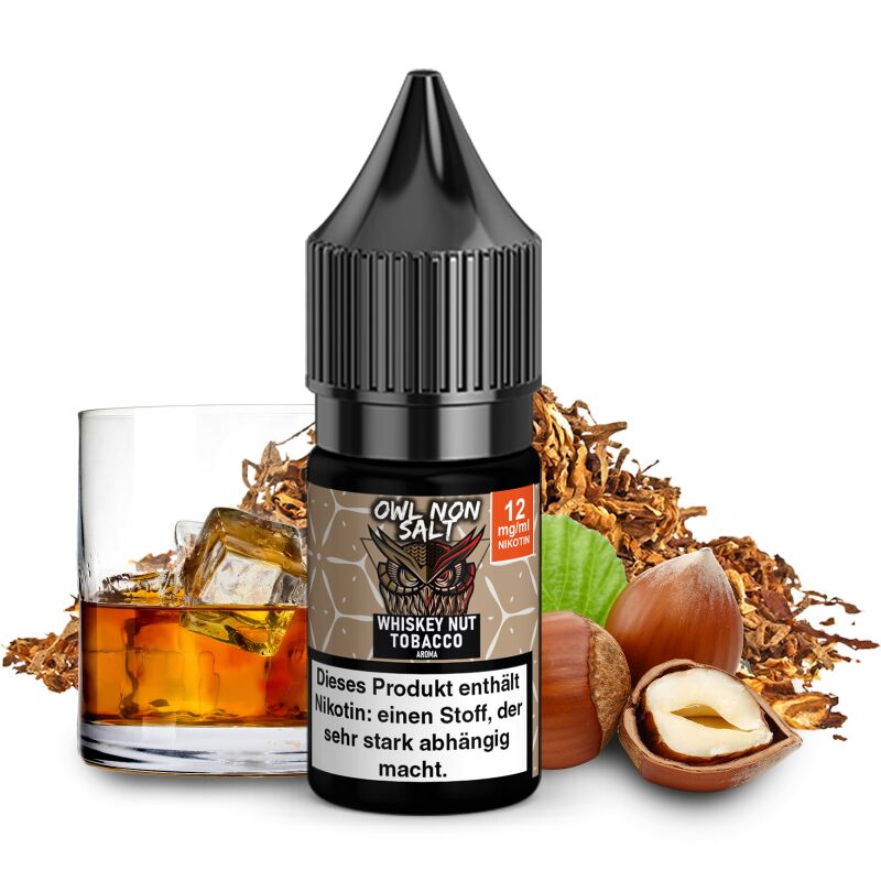 OWL Non SALT Liquid Whiskey Nut Tobacco 10 ml 12 mg