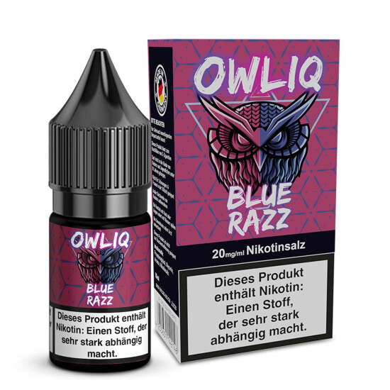 Blue Razz Liquid | OWLIQ 10 ml 20 mg