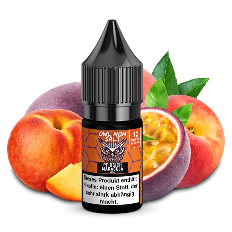 OWL Non SALT Liquid Pfirsich Maracuja 10 ml 12 mg