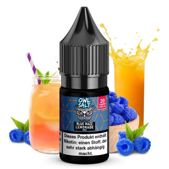 Blue Razz Lemonade Liquid | OWL SALT Nikotinsalz 10 ml 20 mg