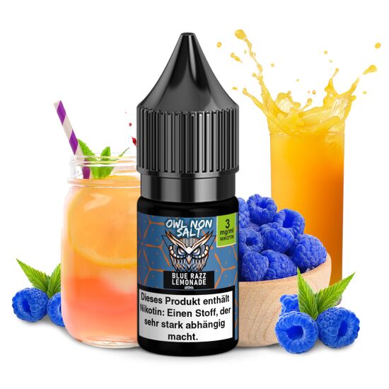 OWL Non SALT Liquid Blue Razz Lemonade 10 ml