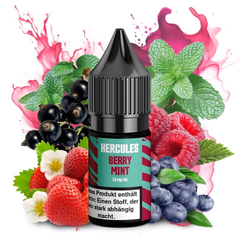 Hercules Nikotinsalzliquid Berry Mint 10 ml 10 mg