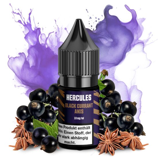 Hercules Nikotinsalzliquid Black Currant Anis 10 ml 10 mg
