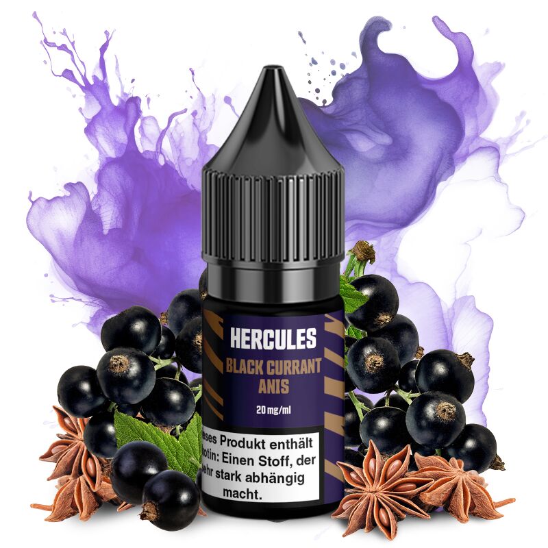 Hercules Nikotinsalzliquid Black Currant Anis 10 ml 20 mg