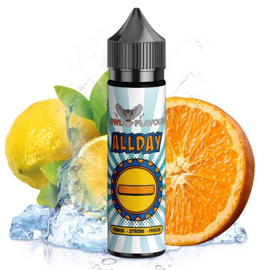Aroma Orange Zitronenbonbon Longfill OWL Allday Minus