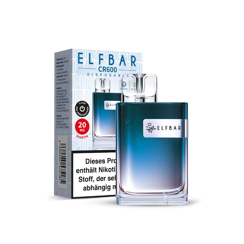 Elfbar CR 600 Blueberry Einweg E-Zigarette 20 mg
