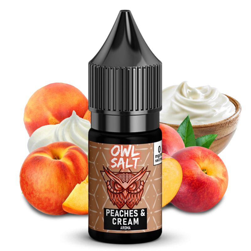 Liquid Peaches & Cream Aroma - OWL SALT 10 ml