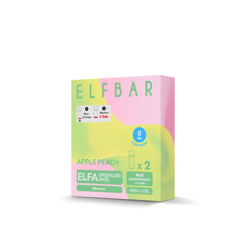 ELFBAR Pod Apple Peach Elfa Pod 2er Pack 0 mg