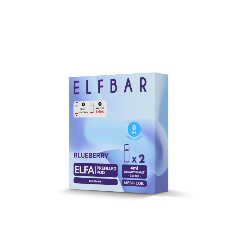 ELFBAR Pod Blueberry Elfa Pod 2er Pack 0 mg