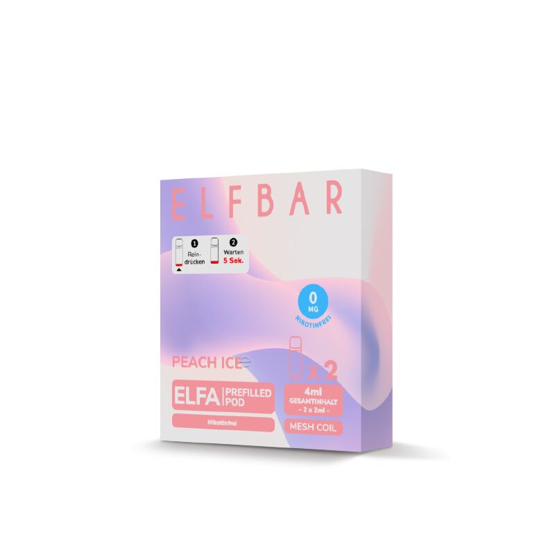 ELFBAR Pod Peach Ice Elfa Pod 2er Pack 0 mg